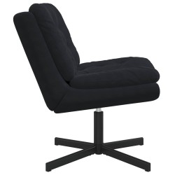 Fauteuil relaxant pivotant Noir 63 x 75 x 76 cm Velours 528782528782
