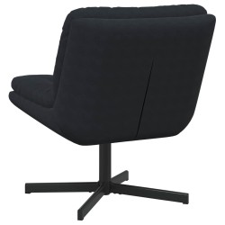 Fauteuil relaxant pivotant Noir 63 x 75 x 76 cm Velours 528782528782