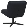 Fauteuil relaxant pivotant Noir 63 x 75 x 76 cm Velours 528782528782