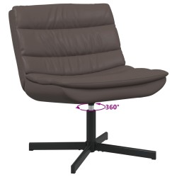 Chaise pivotante Marron 63 x 75 x 76 cm PU brillant 528784528784