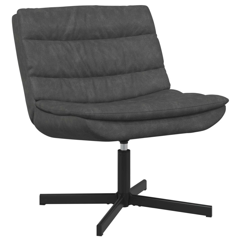Chaise pivotante Noir 63 x 75 x 76 cm PU antique 528785528785