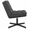 Chaise pivotante Noir 63 x 75 x 76 cm PU antique 528785528785