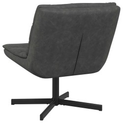 Chaise pivotante Noir 63 x 75 x 76 cm PU antique 528785528785