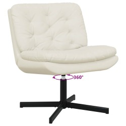 Fauteuil relaxant pivotant Crème 63 x 75 x 76 cm Velours 528786528786