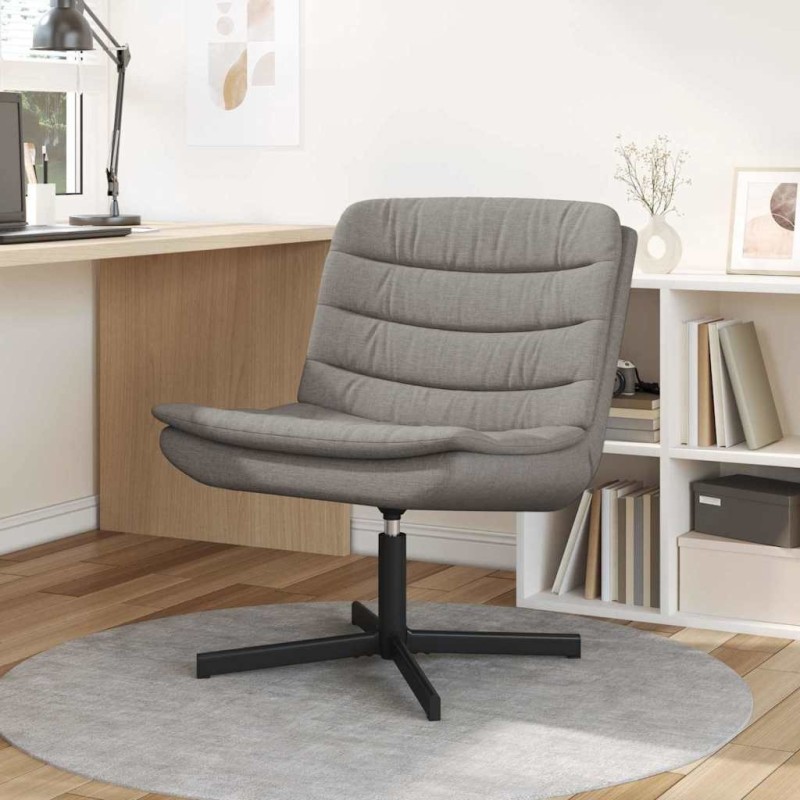 Chaise pivotante Taupe 63 x 75 x 76 cm tissu 528790528790