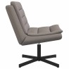 Chaise pivotante Taupe 63 x 75 x 76 cm tissu 528790528790