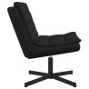 Chaise pivotante Noir 63 x 75 x 76 cm tissu 528793528793