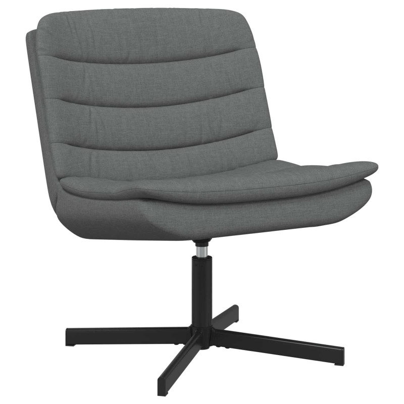 Chaise pivotante Gris foncé 63 x 75 x 76 cm tissu 528794528794