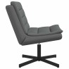 Chaise pivotante Gris foncé 63 x 75 x 76 cm tissu 528794528794