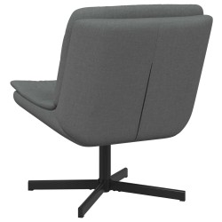 Chaise pivotante Gris foncé 63 x 75 x 76 cm tissu 528794528794