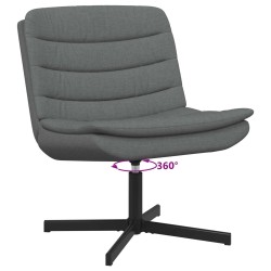 Chaise pivotante Gris foncé 63 x 75 x 76 cm tissu 528794528794