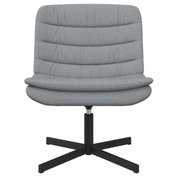 Chaise pivotante Gris clair 63 x 75 x 76 cm tissu 528795528795