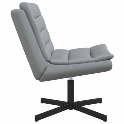 Chaise pivotante Gris clair 63 x 75 x 76 cm tissu 528795528795