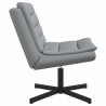 Chaise pivotante Gris clair 63 x 75 x 76 cm tissu 528795528795