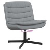 Chaise pivotante Gris clair 63 x 75 x 76 cm tissu 528795528795
