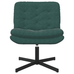 Fauteuil relaxant pivotant Vert foncé 63 x 75 x 76 cm Velours 528796528796