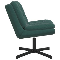Fauteuil relaxant pivotant Vert foncé 63 x 75 x 76 cm Velours 528796528796