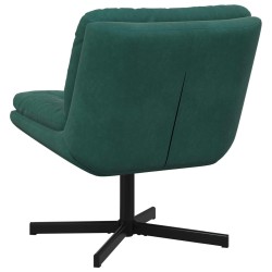 Fauteuil relaxant pivotant Vert foncé 63 x 75 x 76 cm Velours 528796528796