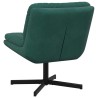 Fauteuil relaxant pivotant Vert foncé 63 x 75 x 76 cm Velours 528796528796