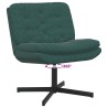 Fauteuil relaxant pivotant Vert foncé 63 x 75 x 76 cm Velours 528796528796