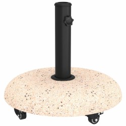 Pied de parasol 21kg Jaune Béton Rond 528800528800