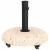 Pied de parasol 21kg Jaune Béton Rond 528800528800