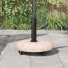 Pied de parasol 21kg Jaune Béton Rond 528800528800