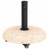 Pied de parasol 21kg Jaune Béton Rond 528800528800
