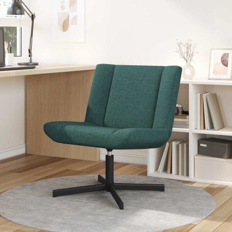 Chaise pivotante Vert foncé 63 x 75 x 76 cm tissu 528802528802