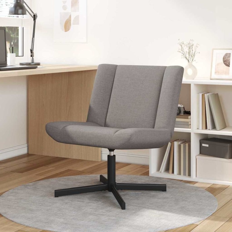 Chaise pivotante Taupe 63 x 75 x 76 cm tissu 528803528803