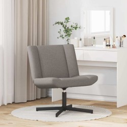 Chaise pivotante Taupe 63 x 75 x 76 cm tissu 528803528803