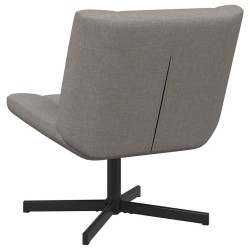 Chaise pivotante Taupe 63 x 75 x 76 cm tissu 528803528803