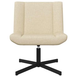 Chaise pivotante Crème 63 x 75 x 76 cm tissu 528804528804