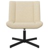 Chaise pivotante Crème 63 x 75 x 76 cm tissu 528804528804