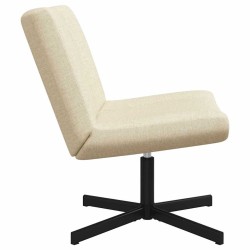 Chaise pivotante Crème 63 x 75 x 76 cm tissu 528804528804