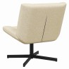Chaise pivotante Crème 63 x 75 x 76 cm tissu 528804528804
