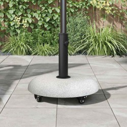 Pied de parasol 21kg Gris clair Béton Rond 528808528808