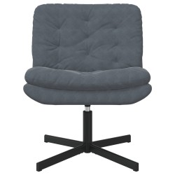 Fauteuil relaxant pivotant Gris foncé 63 x 75 x 76 cm Velours 528809528809