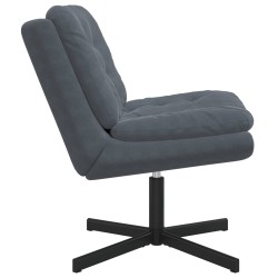Fauteuil relaxant pivotant Gris foncé 63 x 75 x 76 cm Velours 528809528809