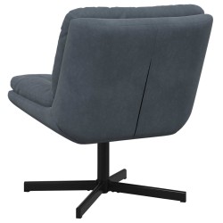 Fauteuil relaxant pivotant Gris foncé 63 x 75 x 76 cm Velours 528809528809