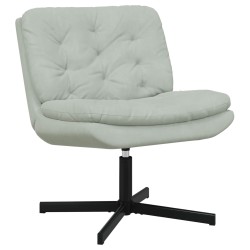Fauteuil relaxant pivotant Gris clair 63 x 75 x 76 cm Velours 528811528811