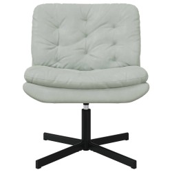 Fauteuil relaxant pivotant Gris clair 63 x 75 x 76 cm Velours 528811528811