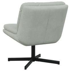 Fauteuil relaxant pivotant Gris clair 63 x 75 x 76 cm Velours 528811528811