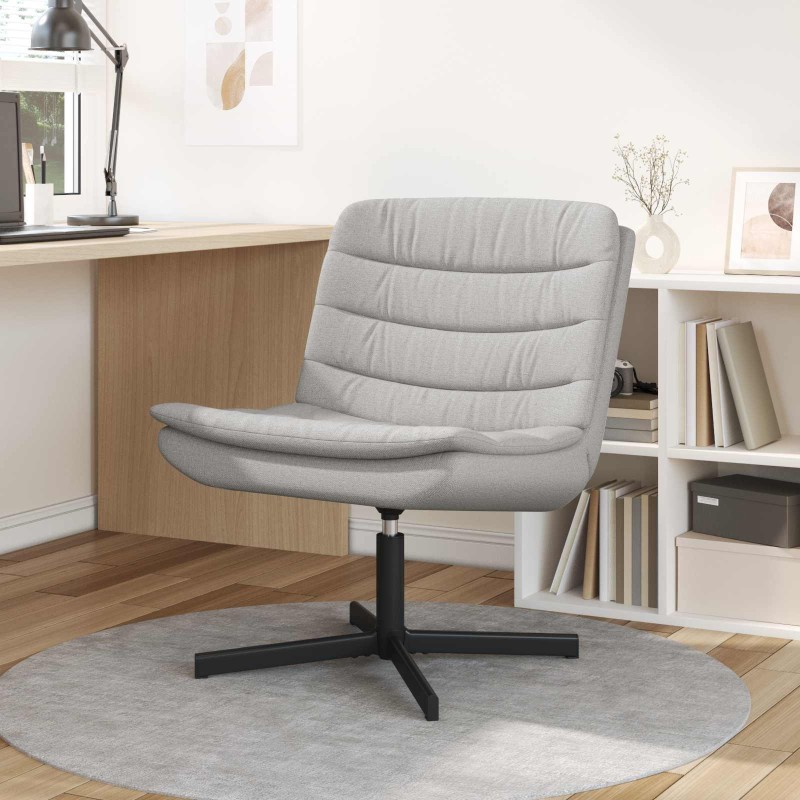 Chaise pivotante Gris nuage 63 x 75 x 76 cm tissu 528813528813