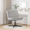 Chaise pivotante Gris nuage 63 x 75 x 76 cm tissu 528813528813