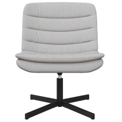 Chaise pivotante Gris nuage 63 x 75 x 76 cm tissu 528813528813