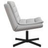 Chaise pivotante Gris nuage 63 x 75 x 76 cm tissu 528813528813