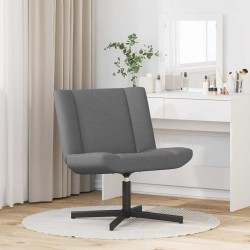 Chaise pivotante Gris foncé 63 x 75 x 76 cm tissu 528815528815