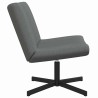 Chaise pivotante Gris foncé 63 x 75 x 76 cm tissu 528815528815