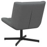 Chaise pivotante Gris foncé 63 x 75 x 76 cm tissu 528815528815